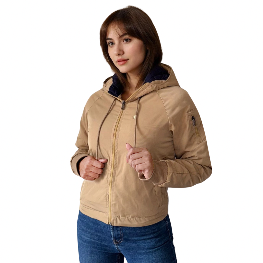 ZOE Chaqueta En Gabardina Impermeable