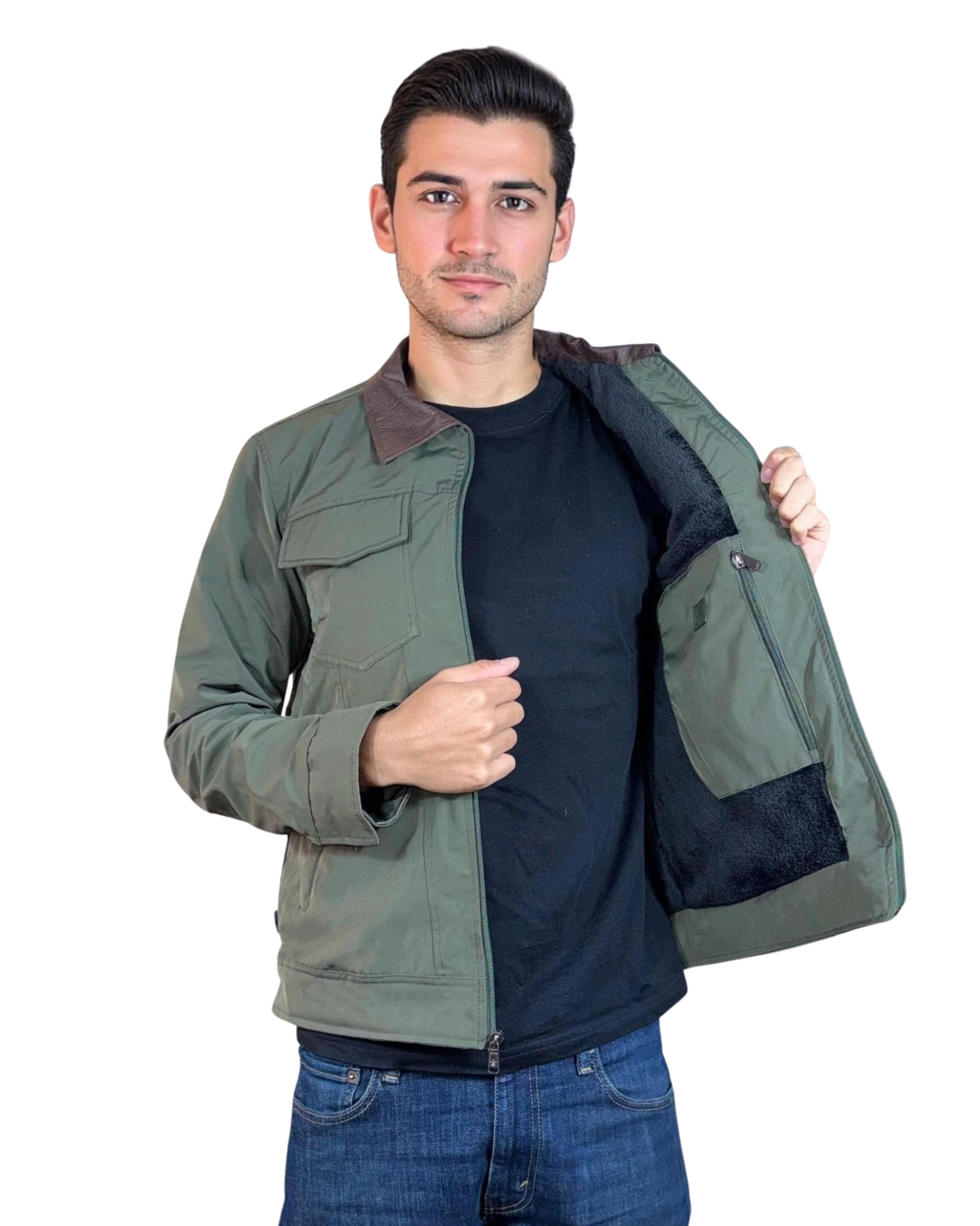 TOLUM Chaqueta Forrada En Piel De Conejo