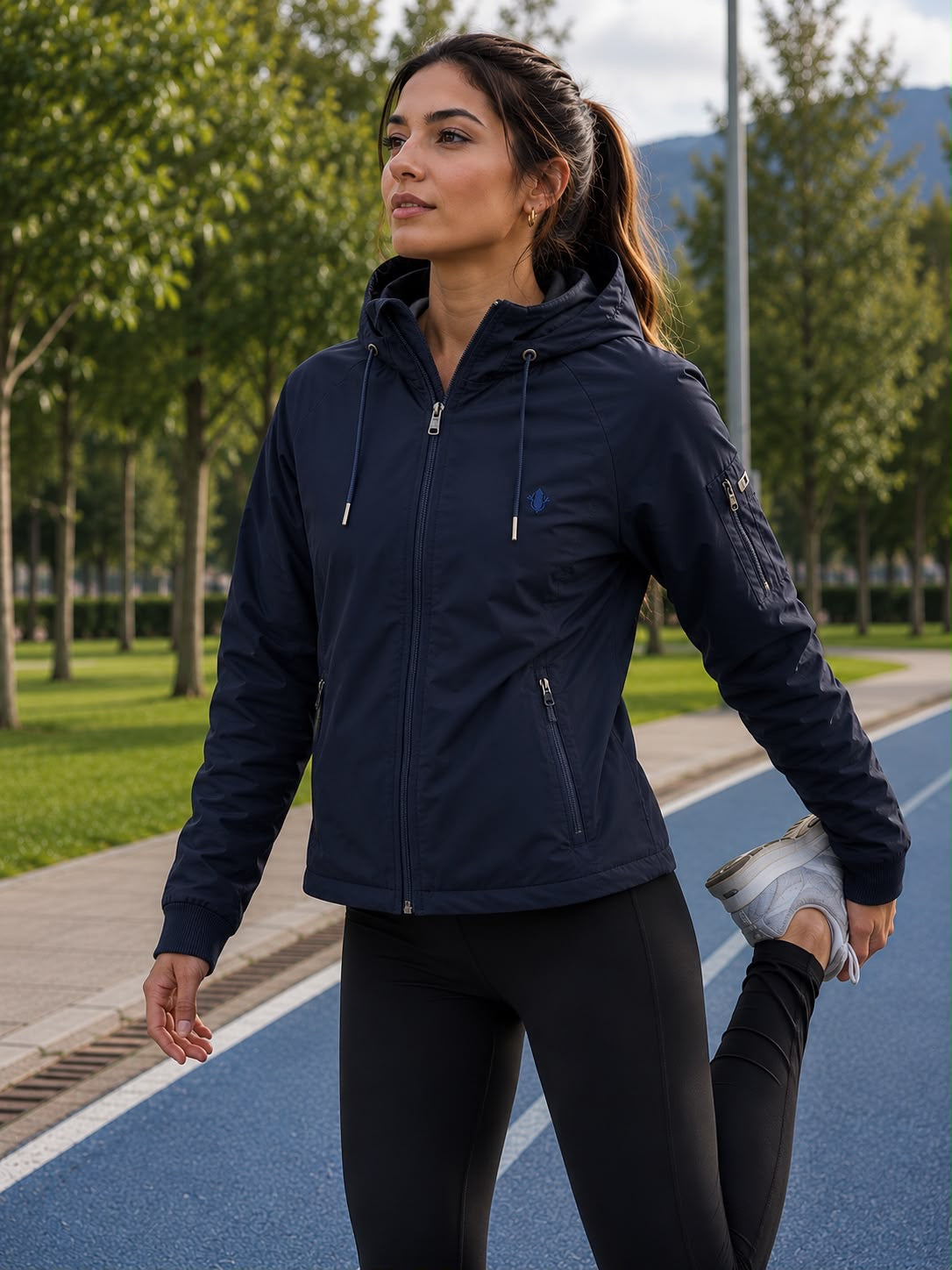 ZOE Chaqueta En Gabardina Impermeable