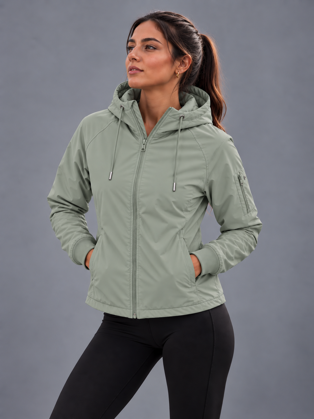 ZOE Chaqueta En Gabardina Impermeable