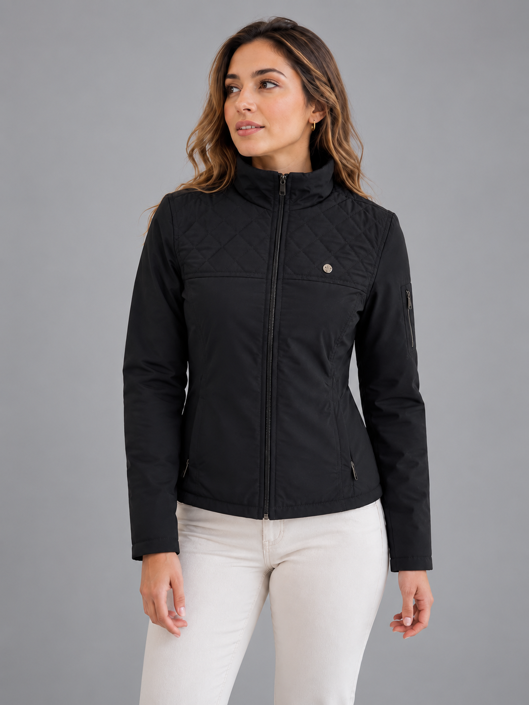 TEAM Chaqueta Forrada En Piel De Conejo