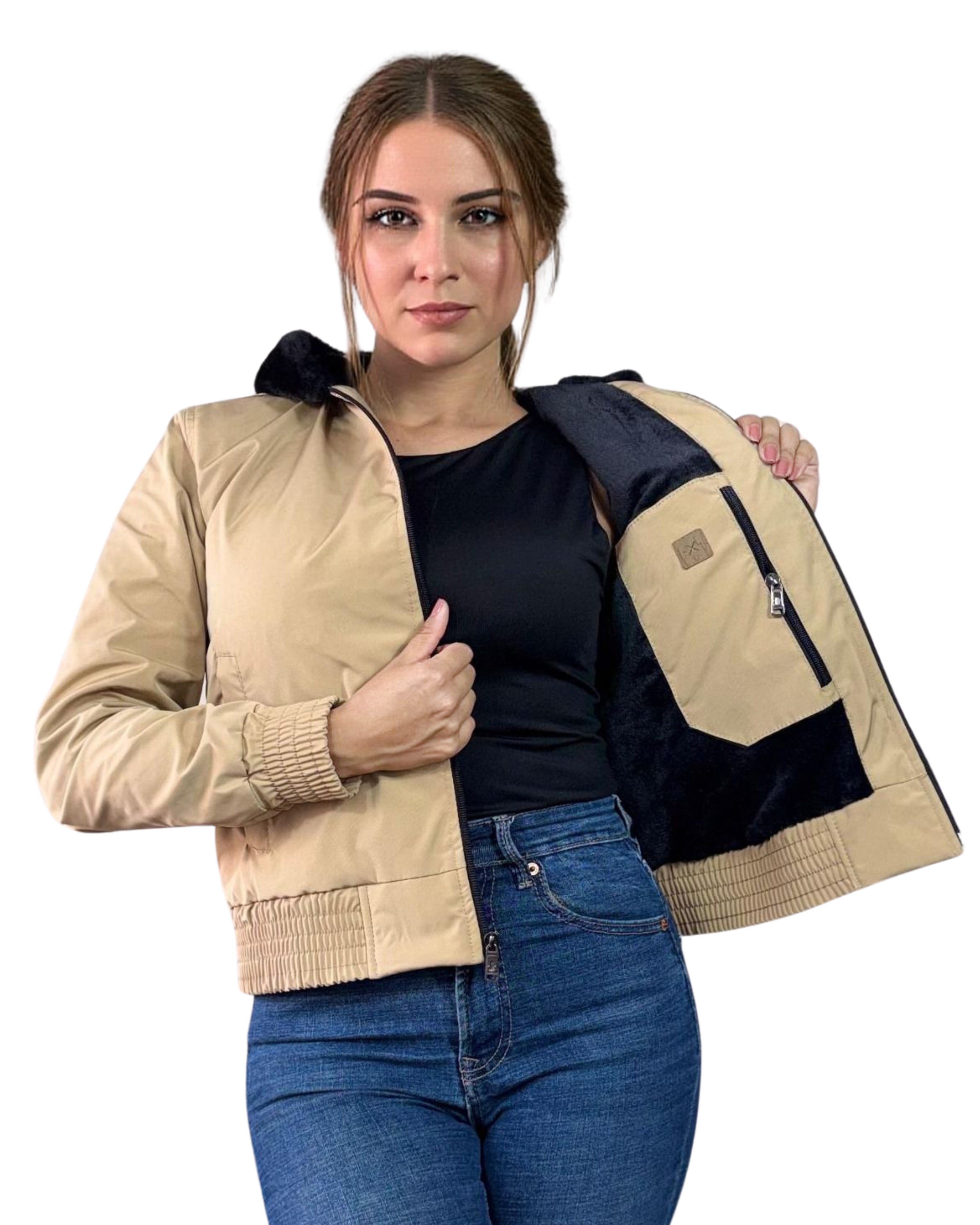 NIFER Chaqueta Forrada En Piel De Conejo